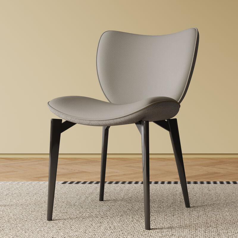 GOODSILO Modern Dining Chair Set with Ergonomic Design and Comfortable PU Leather Seating image number 6