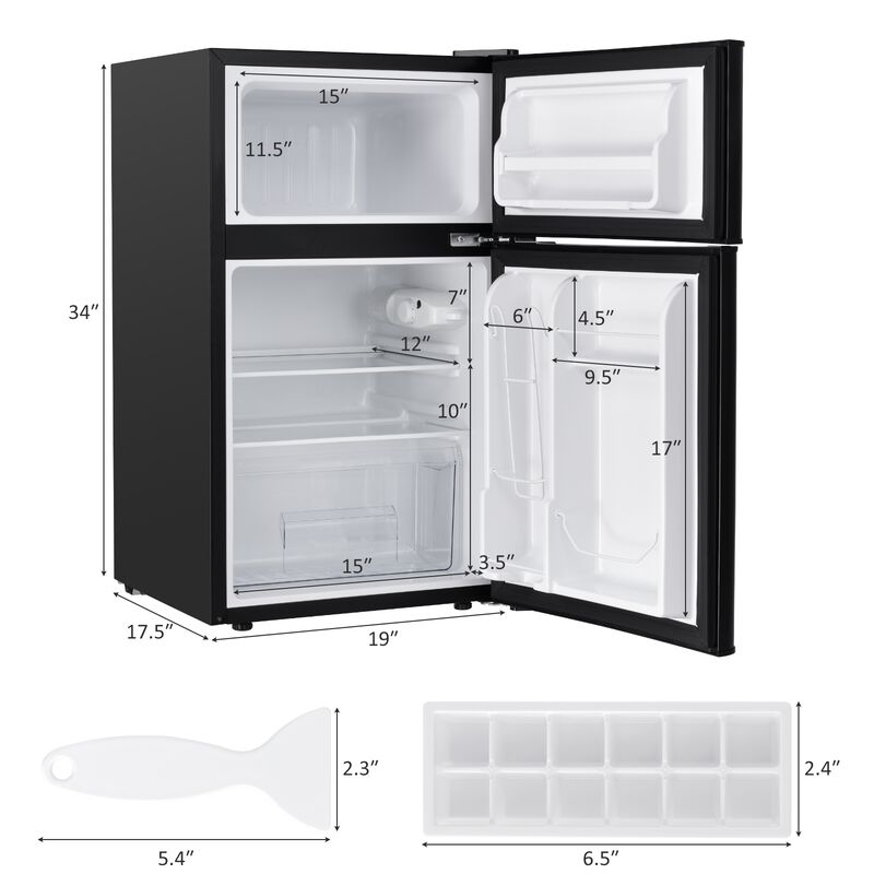 Compact Stainless Steel Refrigerator