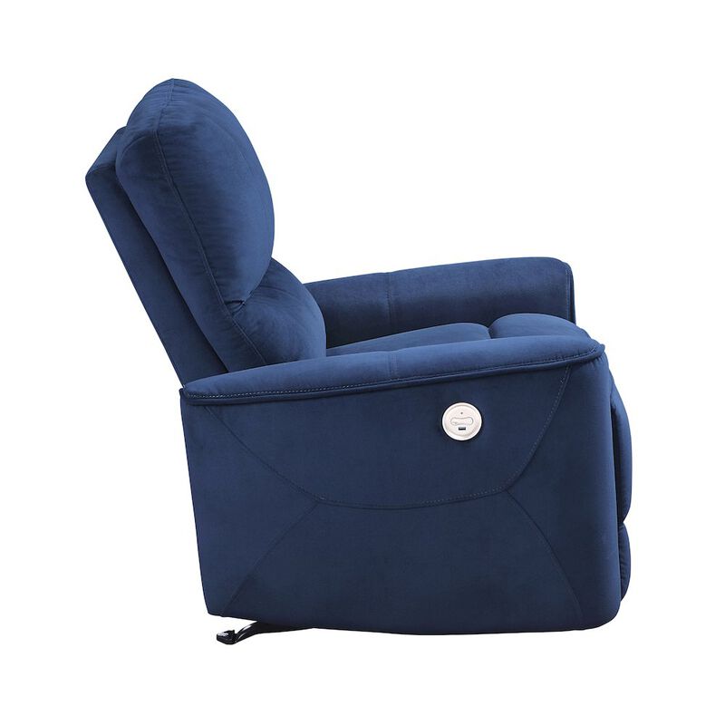 Lexicon Artem Velvet Power Rocker Reclining Chair