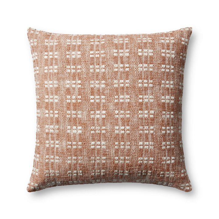 Bryn PMH0062 Rust 22''x22'' Down Pillow by Magnolia Home by Joanna Gaines x Loloi