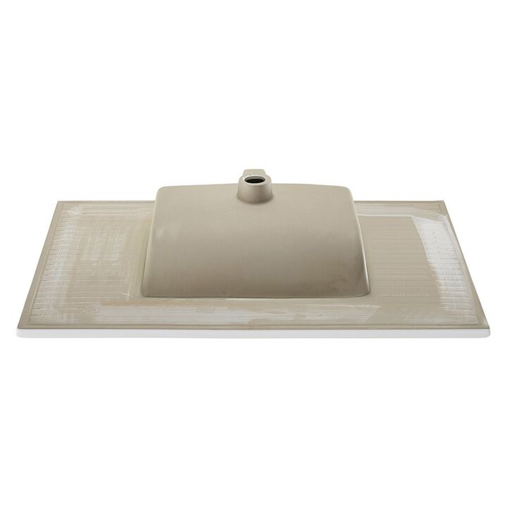 Voltaire 37 Vanity Top Sink with Single Faucet Hole