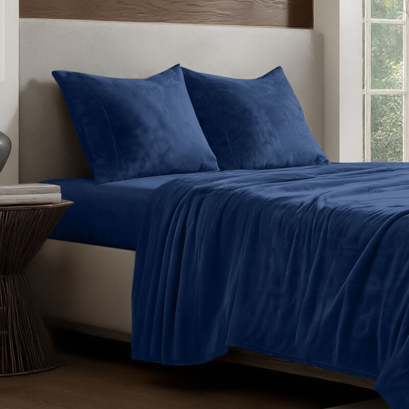 Velvety Soft Microplush Fleece Sheet Set image number 1