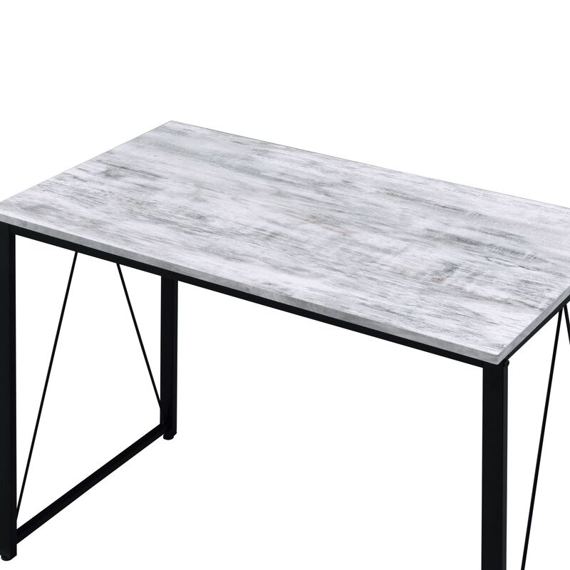 GOODSILO Minimalist Modern Writing Desk with V-Shaped Metal Base, Ideal for Home Office Workspace and Efficient Study Environment image number 0