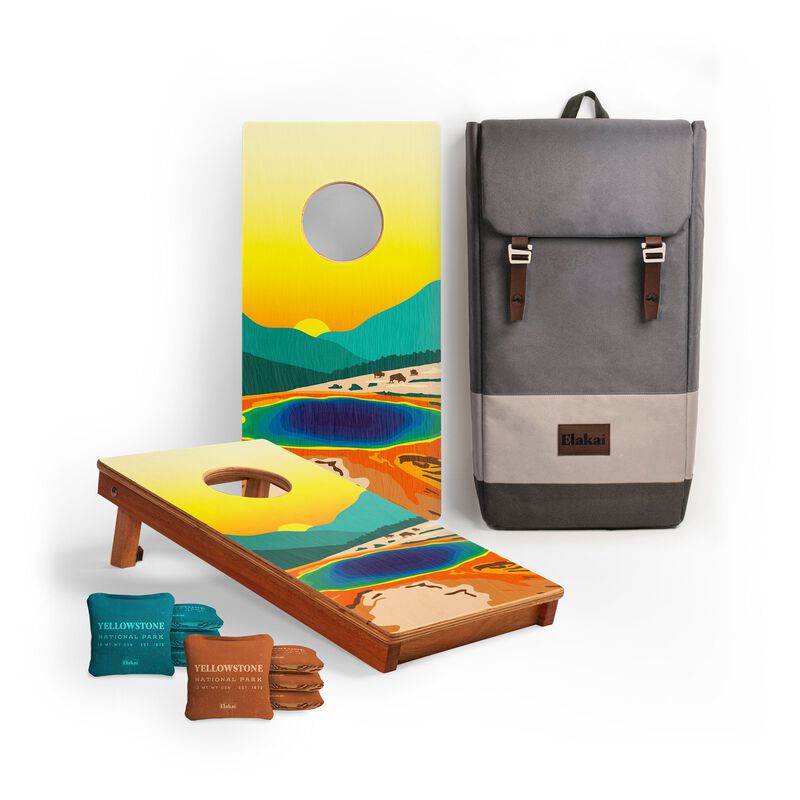 1ft x 2ft Graphic Wood Travel Cornhole Set | National Parks Inspired Collection image number 0