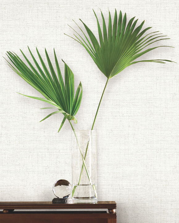Papyrus Weave Off White Wallpaper