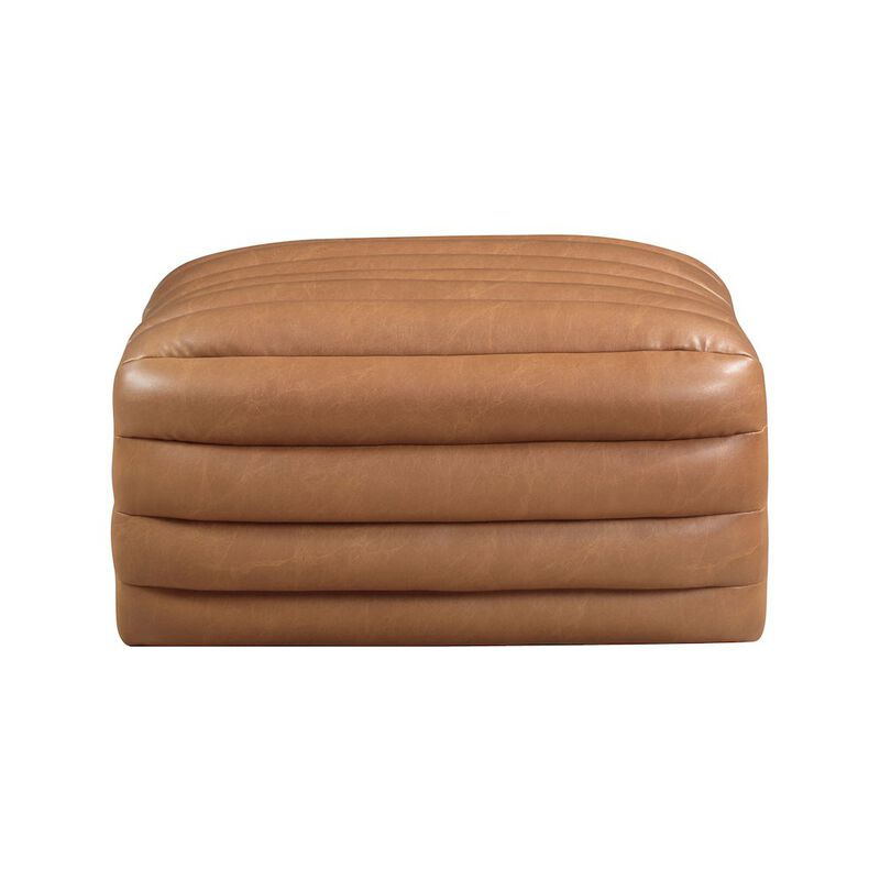 Meridian Furniture Vega Vegan Leather Ottoman