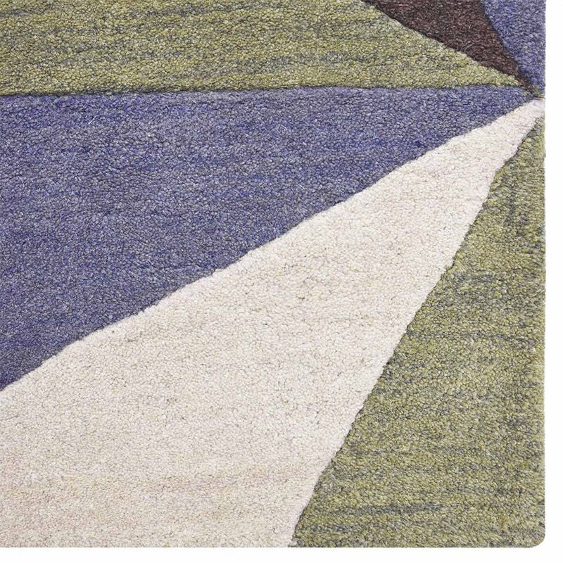 RUGSOTIC CARPETS HAND TUFTED WOOL ECO-FRIENDLY AREA RUGS  - Rectangle Shape, Size, Geometric Modern Design, High Pile Handmade Anti Skid Area Rugs for Living Room, Bed Room (K00548) image number 3