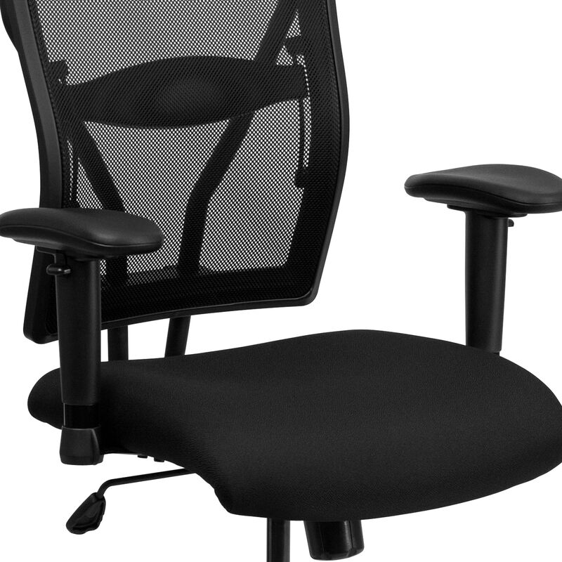 HERCULES Series Big & Tall 400 lb. Rated Mesh Executive Swivel Ergonomic Office Chair with Adjustable Arms