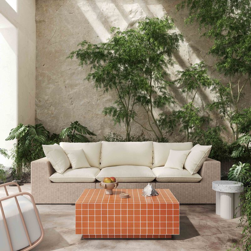 Mixie Taupe Tile Indoor / Outdoor Coffee Table