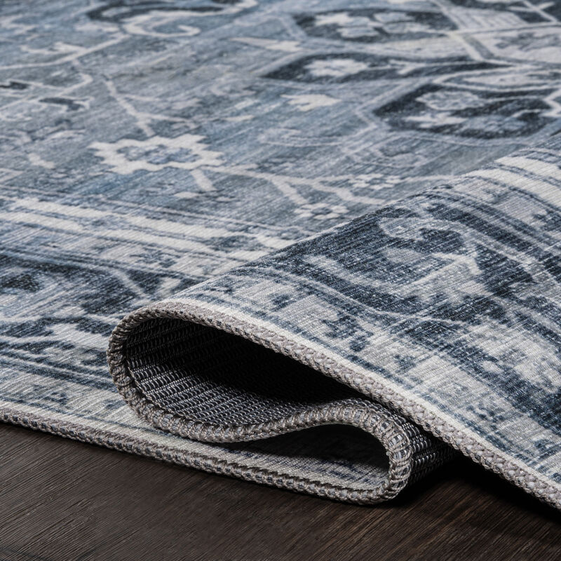 Asa Ornate Medallion Machine-Washable Area Rug