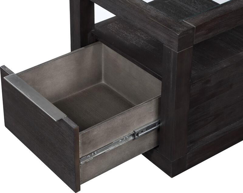 Oxford Gray End Table image number 4
