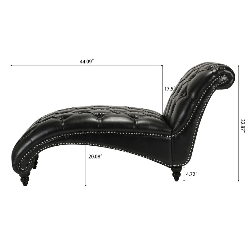 Streamdale Tufted Armless Chaise Lounge image number 6