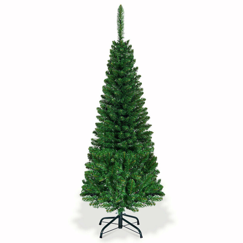 Prelit Pencil Christmas Tree with 250 LED Lights
