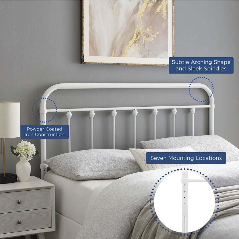 Sage Metal Headboard image number 4
