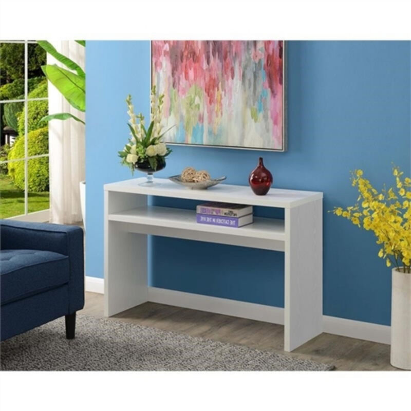 Modern FarmHome Sofa Table Console Table with Bottom Shelf