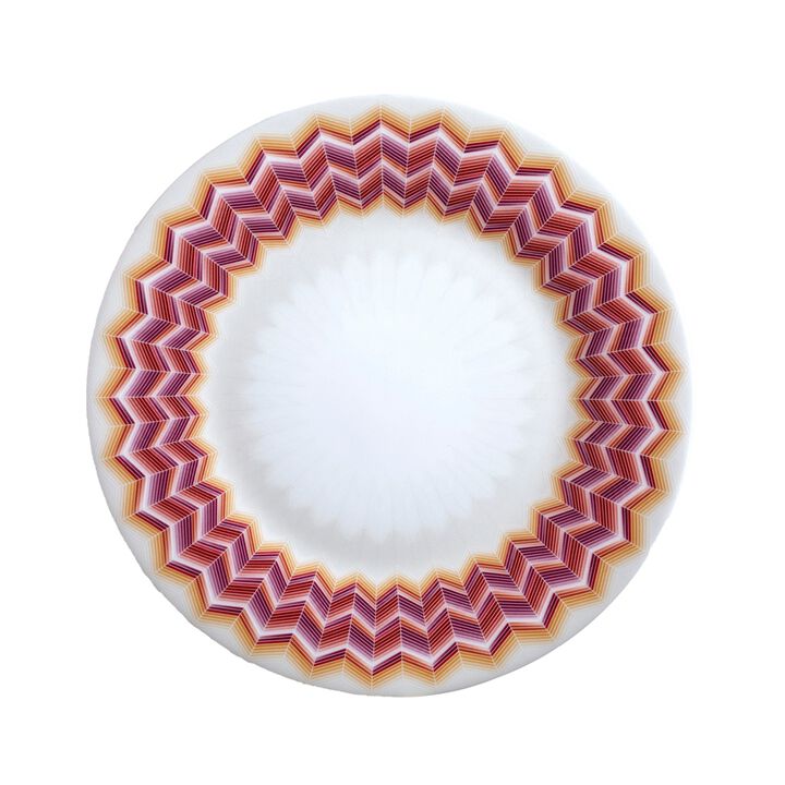 Dessert Plates ZIG ZAG JARRIS 156 Set of 6, diam. 8.46"
