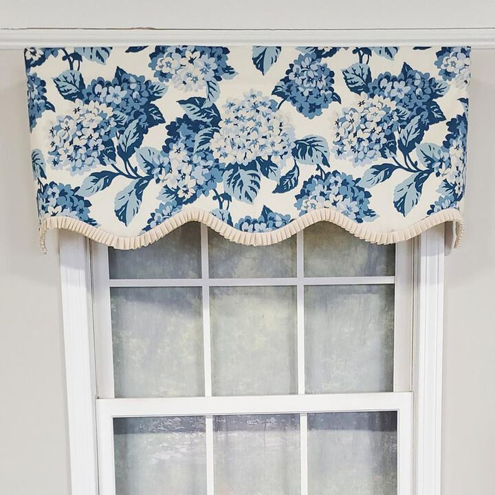 RLF Home Luxurious Modern Design Classic Summer Wind Provance Style Window Valance 50" x 16" Taupe