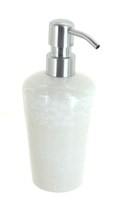 Blue Rose Polish Pottery Periwinkle Soap Dispenser