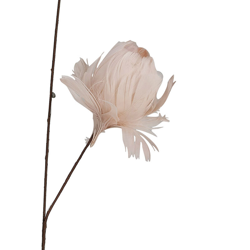 Organic Feather Flower Stem Decor, Pink image number 2