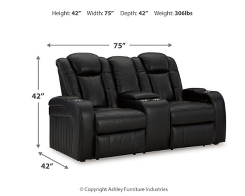 Caveman Den Power Recline Loveseat