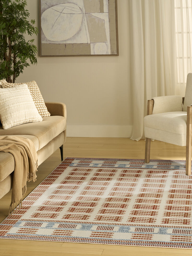 Nordic NRC16 Ivory/Rust 4' x 6' Rug