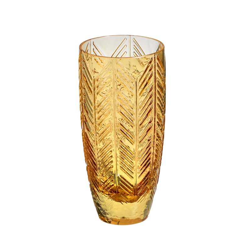 Champagne Glasses ZIG ZAG GLASS Amber Set of 6, diam. 2.56", H 5.51" image number 0