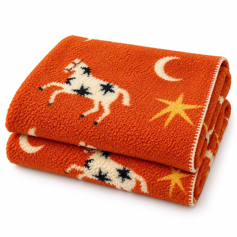 Moonlit Gallop Throw Blanket image number 0