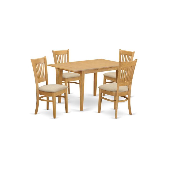 5 PC Table and Chairs set - Kitchen dinette Table and 4 Kitchen Dining Chairs