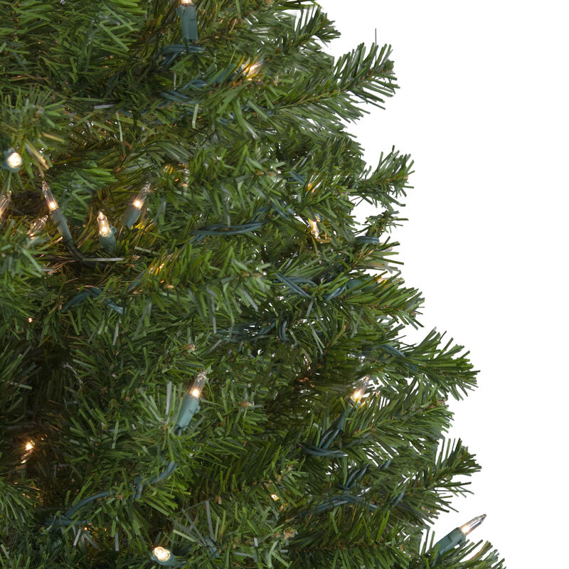 5' Pre-Lit Medium Canadian Pine Artificial Christmas Tree  Clear Lights