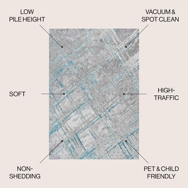 Slant Modern Abstract Area Rug