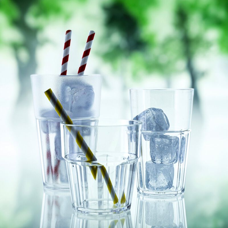 Casablanca dia.3.25" h:5.25" 14 oz. Round Clear Polycarbonate Tumbler (Set of 12) image number 3