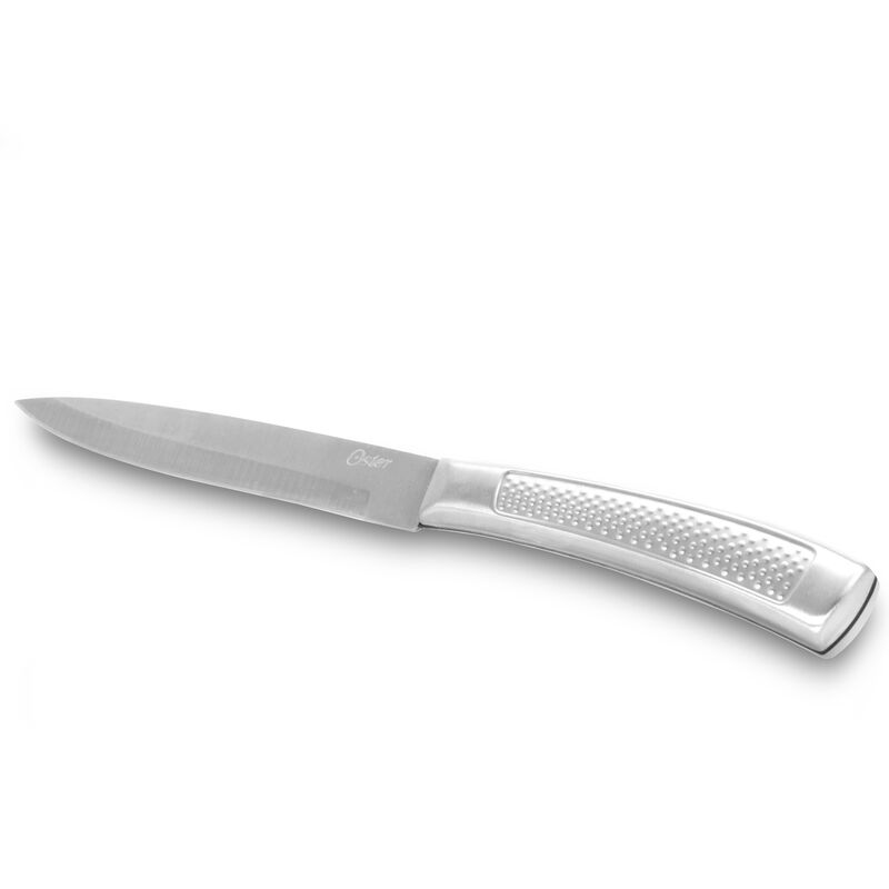 Oster Wellisford 14 Piece Stainless Steel Cutlery Set with Black Rubber Wood Block