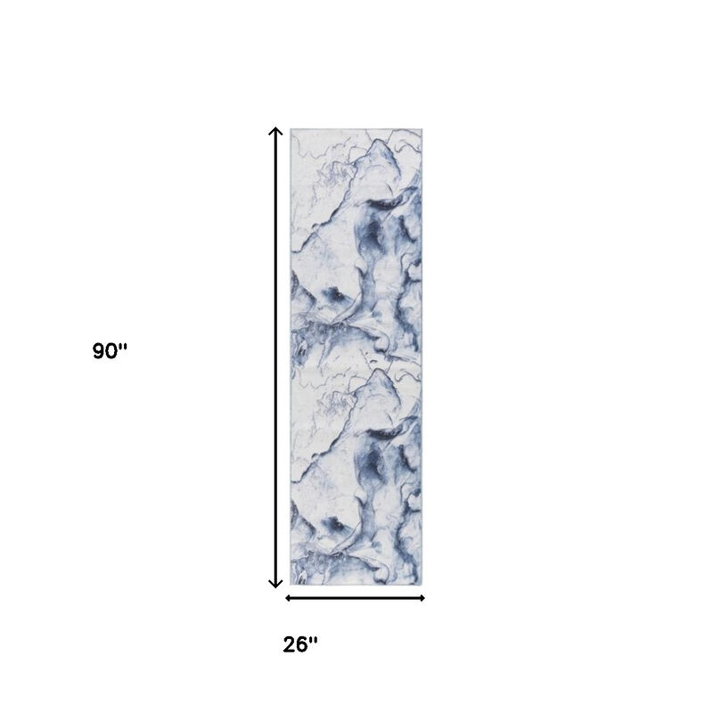 HomeRoots Abstract Power Loom Runner Rug image number 2