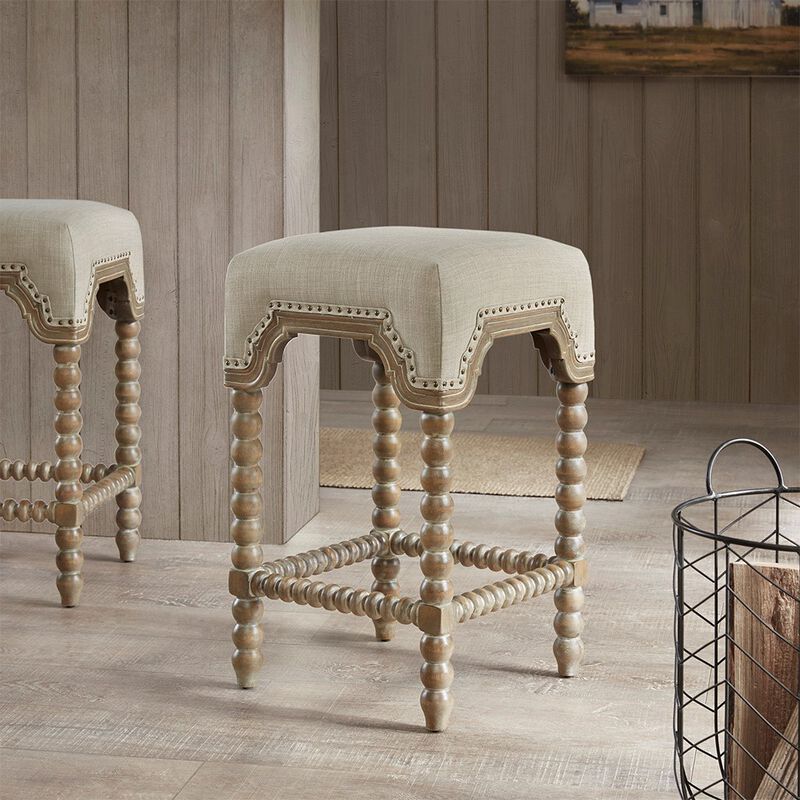Gracie Mills Walton Elegant Farmhouse Counter Stool