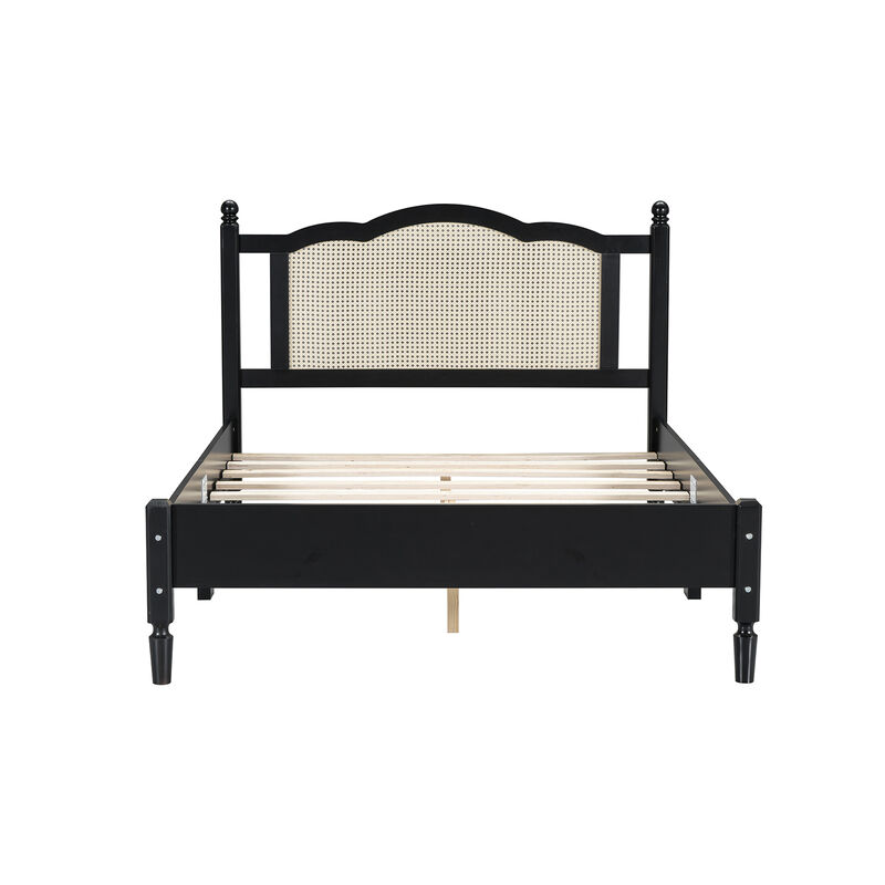 Merax Vintage Wooden Platform Bed
