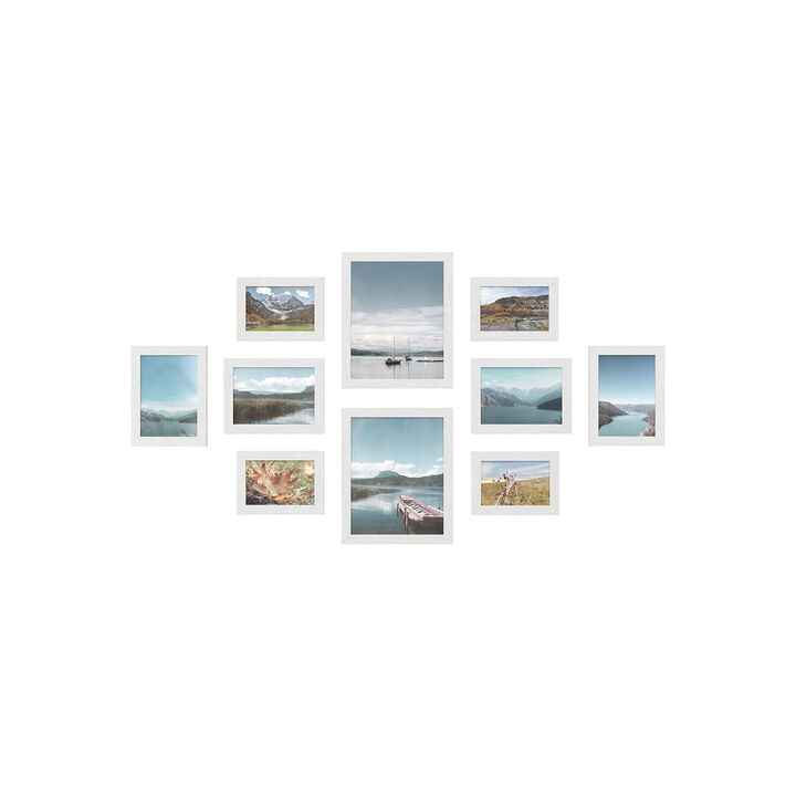 Set of 10 Collage Picture Frames for Wall Photo Display Decor