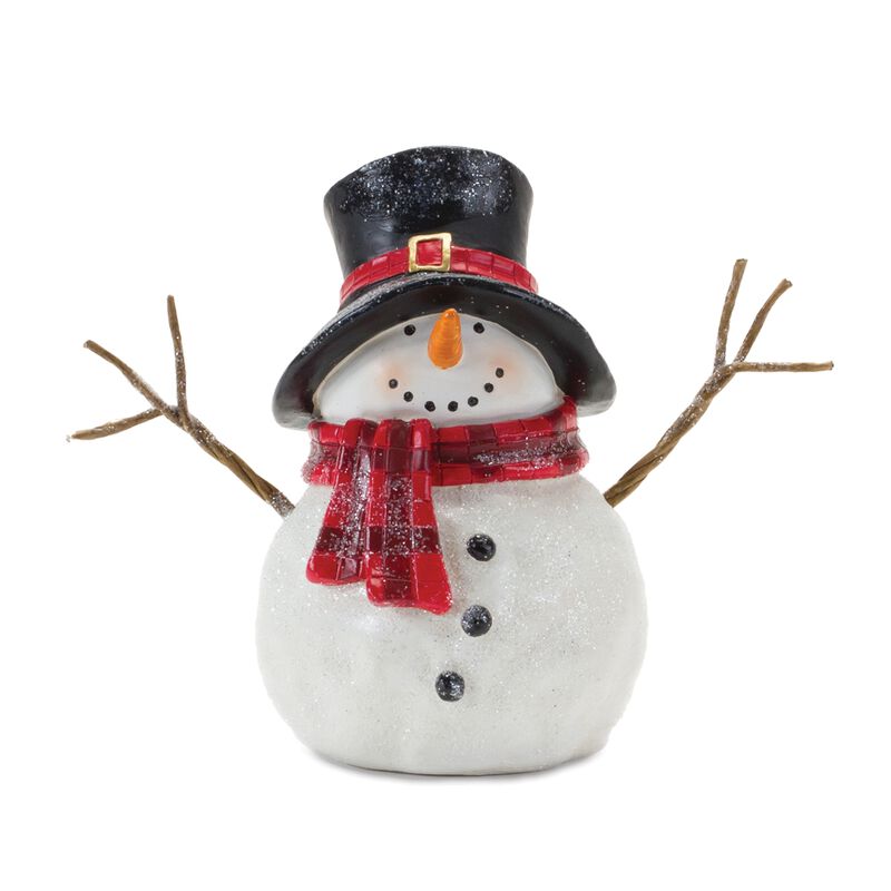 Snowman Figurines Set of 4 for Christmas and Festive Styling