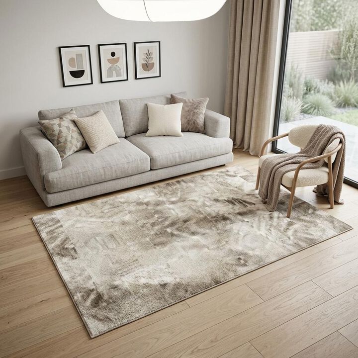 HomeRoots Abstract Area Rug
