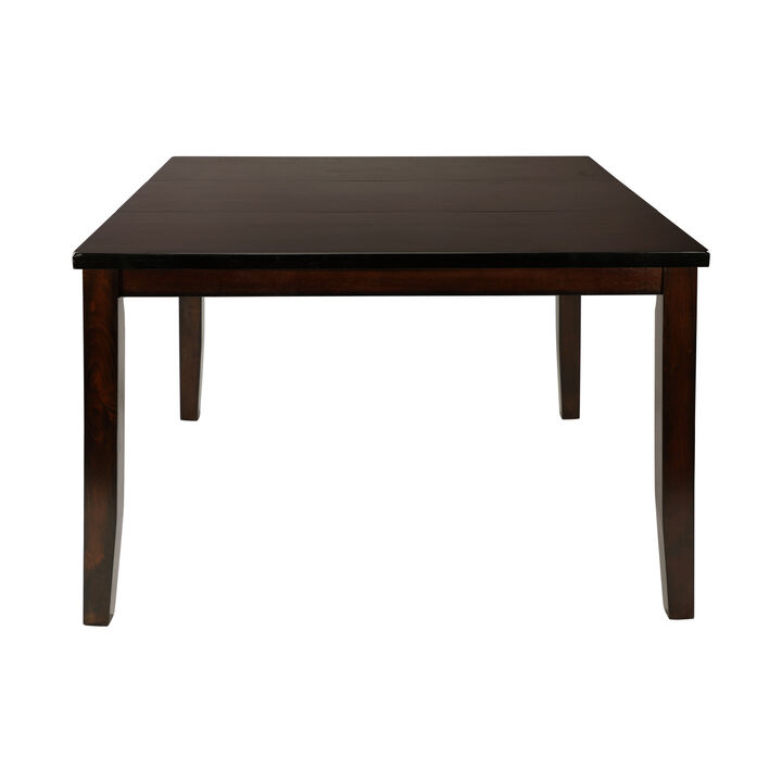 Cherry Finish Transitional 1pc Counter Height Table with Extension Leaf Mango Veneer Wood Dining Furniture