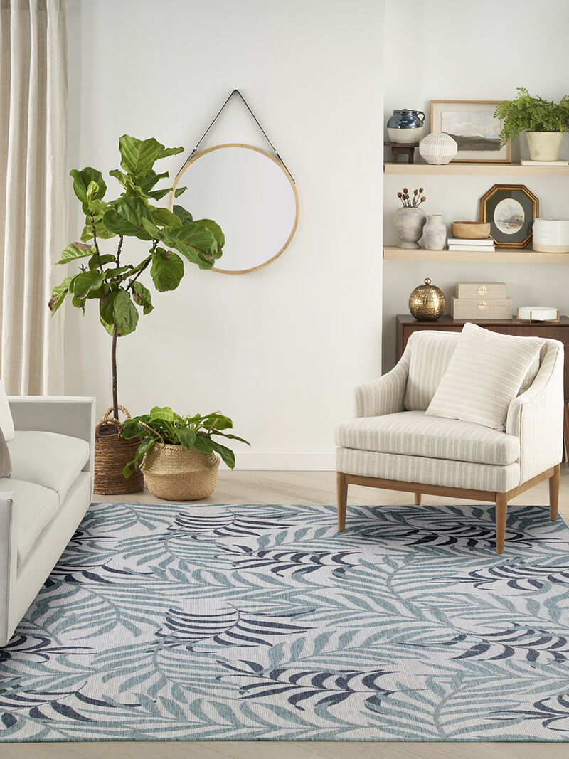 Garden Oasis GOA01 Blue 9' x 12' Rug