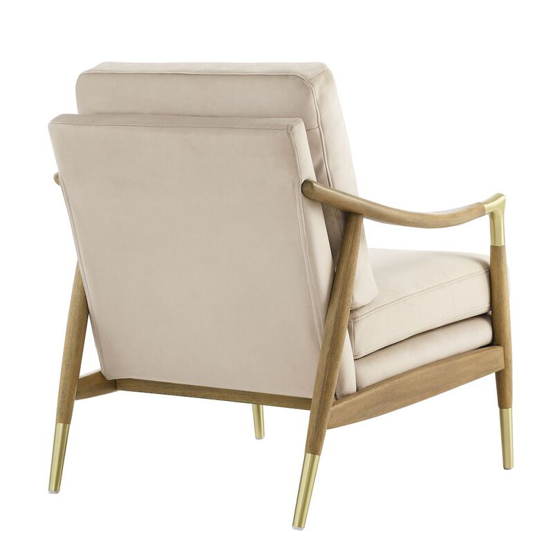 Langford Performance Velvet Accent Armchair image number 4
