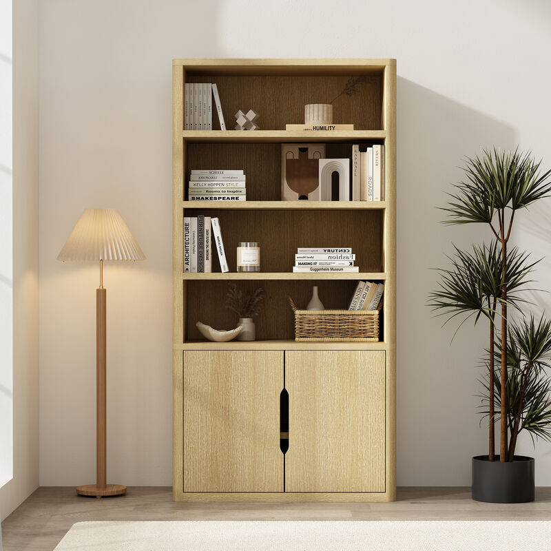 Rivington Neutral Bookcase Cabinet