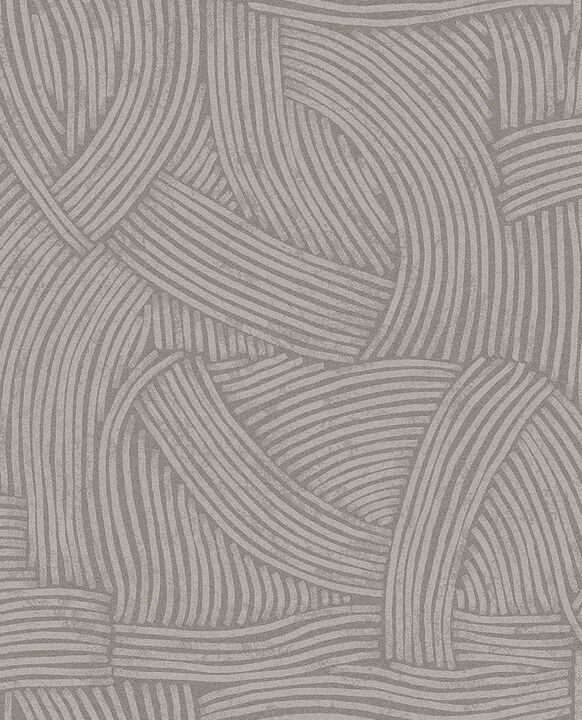 Freesia Charcoal Abstract Woven Wallpaper