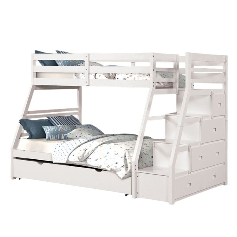 Ellon Bunk Bed, Trundle, Wood, Storage Drawers image number 2