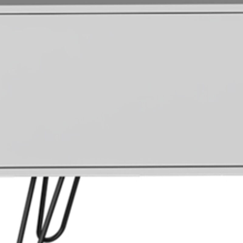 HomeRoots 71" White Cabinet Open And Enclosed Storage TV Stand image number 3
