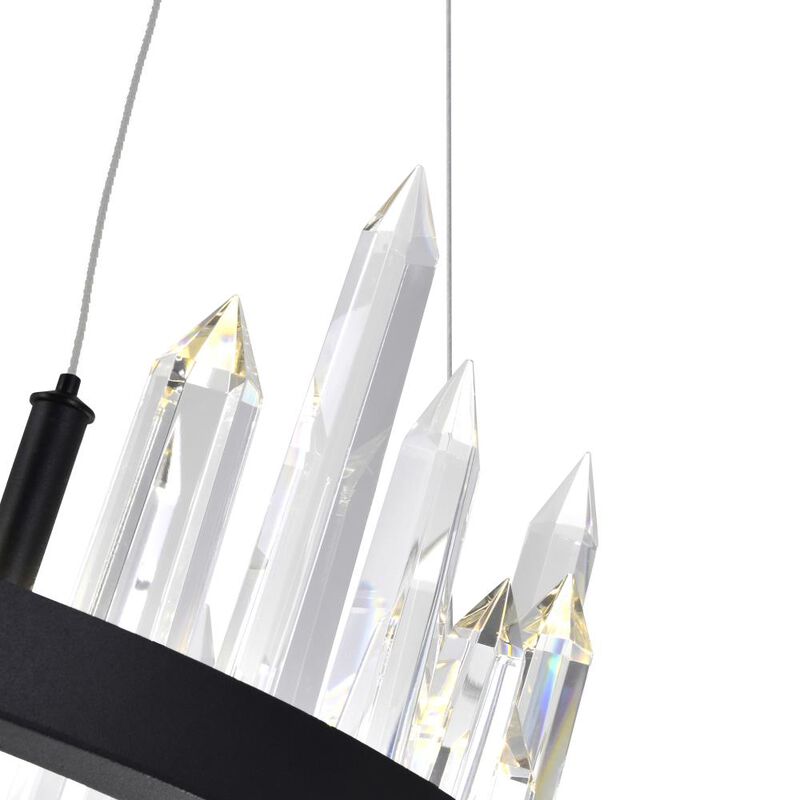 Juliette LED Chandelier With Black Finish