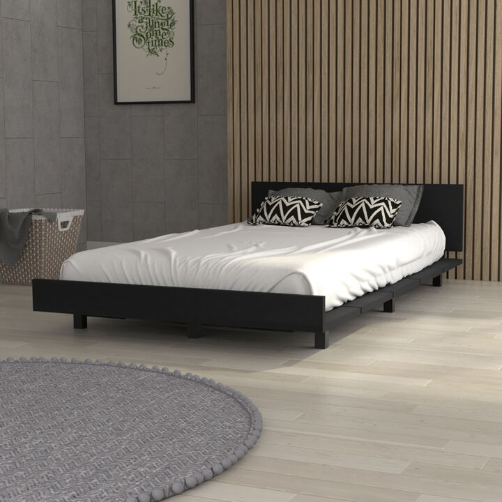 Streamdale Nimmo Twin Bed Frame Black Wengue