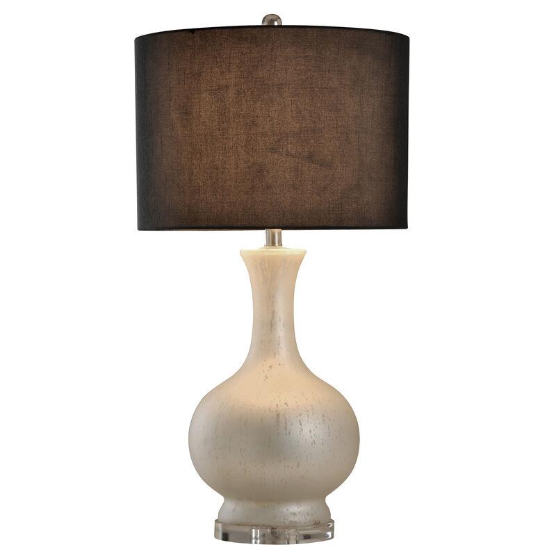 Aged Glass Table Lamp