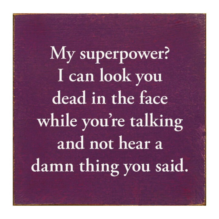 Funny Sarcastic Wooden Sign Wall Decor for Home or Office