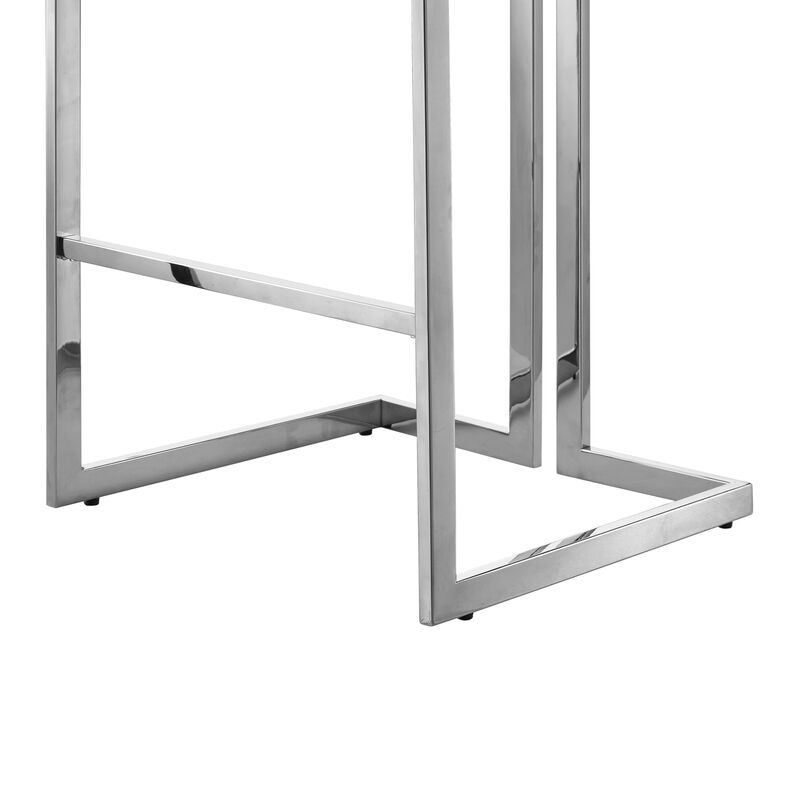 Inspired Home Anjali Velvet Bar Stool/Counter Stool